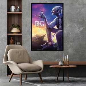 Póster Moderno de una Sola Pieza con Marco Negro para Pared - Product Image 1