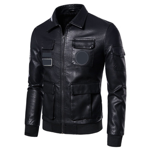 Vestes en cuir unisexes de haute qualité respirantes, coupe-vent, vestes de moto d'hiver antibactériennes et écologiques, vente en gros - Product Image 2