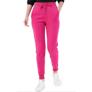 Traje de ropa deportiva informal de verano para mujer, pantalones sólidos de dos piezas, pulóver, sudaderas, diseño plano para comodidad para deportes al aire libre - Product Image 3