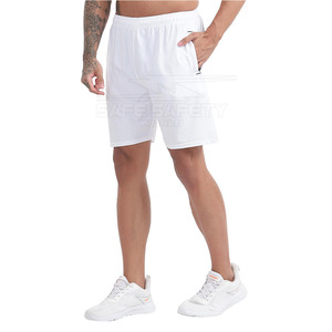 Pantalones cortos de gimnasio de patrón sólido informal recién llegados pantalones cortos de lona de secado rápido para correr y correr con logotipo personalizado a bajo precio - Product Image 5