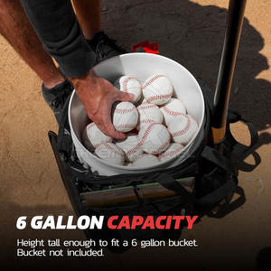 Bolsa de béisbol deportiva de gran capacidad para jugadores adultos con soportes para bate y pelota, tela duradera resistente al agua - Product Image 2