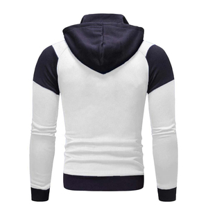เสื้อฮู้ดซิปผู้ชายขายส่ง สตรีทแวร์ทรงโอเวอร์ไซส์ ซิปแบบกล่อง ทรงครอป พร้อมโลโก้แบบกำหนดเอง ลายกราฟิก - Product Image 2
