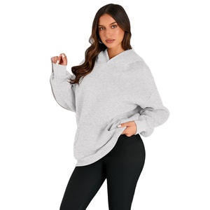 Sudadera con Capucha Extra Grande para Mujer, 350GSM, Estilo Casual Holgado, Estilo Urbano de Verano, Fabricante de Fábrica con Etiqueta Privada OEM Personalizada - Product Image 1