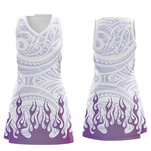 Respirant pas cher prix en gros femmes équipe porter Netball robe Logo personnalisé Netball uniforme conception Unique personnalisation - Product Image 3