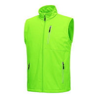 Gilet de golf extérieur pour hommes avec fermeture éclair complète et logo personnalisé Gilet de golf à fermeture éclair 1/4 Gilet coupe-vent léger et imperméable sans manches
