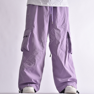 Nouveau design imprimé personnalisable, imperméable 10 000 mm, pour pantalon de ski et de neige ample en polaire isolé, unisexe, hiver, extérieur - Product Image 1