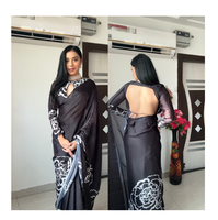 Auffälliger, stilvoller indischer traditioneller Georgette-Sari, waschbar, stark nachgefragtes Kleid für Hochzeiten und Partys, Modellnummer Fancy NILESH TAILOR