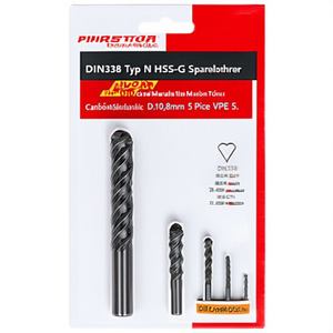 DIN338 Typ N HSS-G Spiralbohrer <b>Drill</b> <b>Bits</b> D.10,8mm 5 Piece VPE 5 - Product Image 2