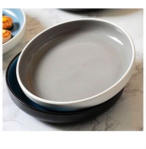 Assiettes en céramique colorées 1 bols en céramique plaqués assiettes avec personnalisation ustensiles de cuisine et vaisselle faits à la main finis brillants - Product Image 3