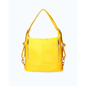 Bolso de Mano y Mochila de Cuero Genuino - Hecho en Italia - Art. 24018 - Product Image 1