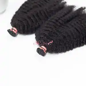 2023 new arrivals i tips extensions raw human hair micro link hair extension double drawn Itip human hair extensions