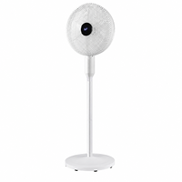 Ventilateur sur pied intelligent à brumisation, moteur DC silencieux, 7 vitesses, télécommande, oscillant, avec humidificateur pour la maison et le bureau