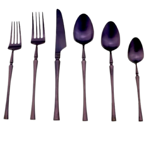 Nuevo Tipo de cubiertos baratos para restaurante, cucharas de cena, tenedores y cuchillos, cubiertos de acero inoxidable, chapados en cobre para uso en Bodas de Hotel - Product Image 3