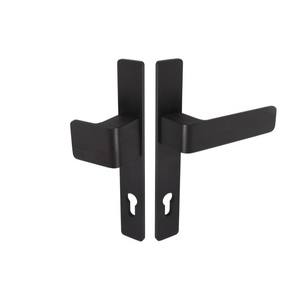 Poignée de porte longue plaque WALA L-92 H6S36P/G5S50/S5S34G6 (poignée 36mm, plaque 34mm) anode noire, droite - Product Image 1