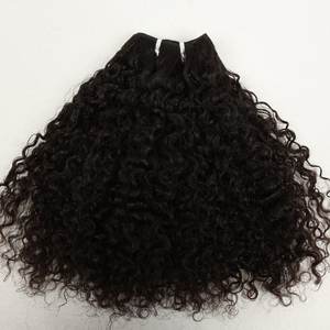 Vente en gros de mèches de cheveux humains indiens vierges Remy de couleur naturelle, machine à cuticule alignée d'extensions de vague profonde en vrac - Product Image 1