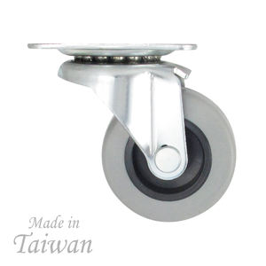 Roue pivotante de 50 mm avec bande de roulement en TPR et noyau en PP pour meubles et équipements légers - Product Image 1