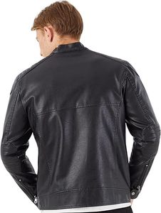 Chaqueta de Piel de Vaca para Hombre, Transpirable, Ecológica, de Secado Rápido, Cálida para Invierno, Cuello Alto, Estilo Casual, Alta Calidad, Precio Razonable - Product Image 3