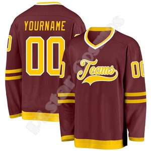 NewFashion Hockey Jersey Nombre personalizado Equipo Logo Número Colorido Pullover Manga larga Transferencia de calor Impreso Harajuku Casual Divertido - Product Image 2