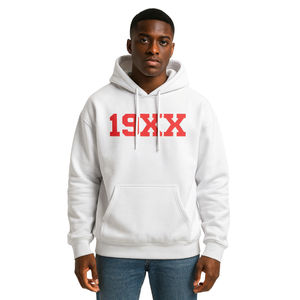 Sweat à capuche blanc KAP en mélange de coton, vêtement de fraternité grecque personnalisé, Divine Nine HBCU, style streetwear avec année de fondation - Product Image 1