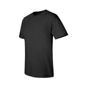 Camiseta negra con estampado de alta calidad y logotipo personalizado del fabricante, camiseta cuadrada de algodón pesado ajustada, camiseta de calle de algodón Hip Hop para hombre - Product Image 1