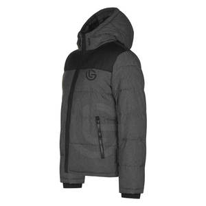 แจ็คเก็ตพัฟเฟอร์ผู้ชายแบบมีฮู้ด สกรีนโลโก้ตามสั่ง ขายส่ง ผลิตจากโพลีเอสเตอร์ 100% กันน้ำ คุณภาพสูง สำหรับฤดูหนาว - Product Image 2