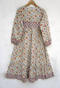 Hippy Boho Maxi robe caftan courte taille libre femmes coton Caftan haut robe robe tenue de soirée tenue décontracté vêtements de plage robes caftan - Product Image 2