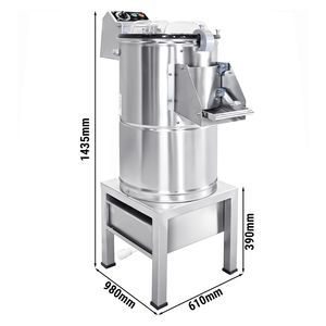 Commercial <b>Potato</b> <b>Peeler</b> (Rumbler) - 600kg/h - 1.5kW - 400V - with Waste Filter Basket - Product Image 2