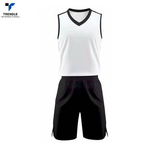 Ensembles d'uniformes de basketball personnalisés respirants à prix d'usine, 100 % polyester, sans manches, créez le vôtre - Product Image 2