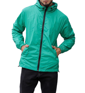 Veste coupe-vent légère et résistante à l'eau pour homme, décontractée, à fermeture éclair intégrale, coupe-vent - Product Image 3