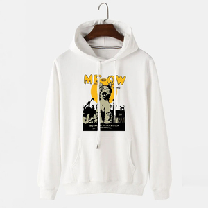 Pull à capuche imprimé personnalisé pour hommes haute qualité hiver polaire design surdimensionné motif solide col à capuche - Product Image 5