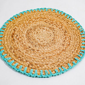 Set de table en jute tressée 40 x 40 cm, vaisselle écologique, tapis de table pour la salle à manger, vente en gros, export, naturel - Product Image 1