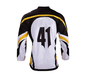 Maillot de sport personnalisé de haute qualité 100% polyester, sublimation, respirant, imperméable, séchage rapide, service OEM, hockey sur glace - Product Image 2