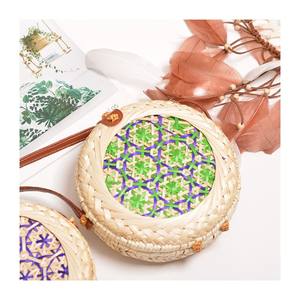 Bolso de mano vietnamita elegante de bambú para fiesta en la playa, bolsos de viaje de belleza para mujer, marca privada compatible - Product Image 1