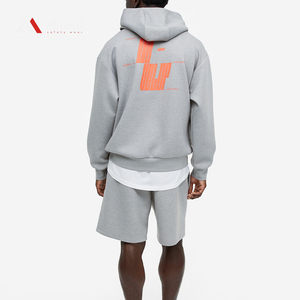 Autumn New Fashion Premium Print Gym Hoodie Customized Size 6XL Solid Color Long Sleeve Fleece Premium Casual Design Plain Dyed - Product Image 4