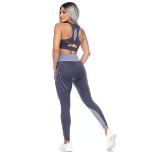 Conjunto de mallas de gimnasio para mujer de alta calidad, recién llegado, y mallas Sujetador deportivo, transpirables y de talla grande, moda de alta calidad - Product Image 4