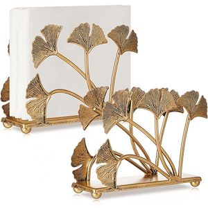 Élégant porte-serviettes en métal au design floral marron accessoire de table élégant et durable pour la cuisine et les repas boîtes à mouchoirs à usage quotidien - Product Image 3