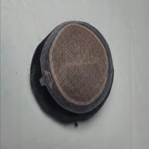 Perruque toupet Miraje Model Taz BD en cheveux humains Remy indiens avec une densité de 100%, vague profonde naturelle et vague corporelle, base en dentelle PU - Product Image 6