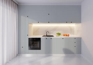 Premium Silky Grey 7051 HPL pour une utilisation en cuisine pour des applications en cuisine - Product Image 2