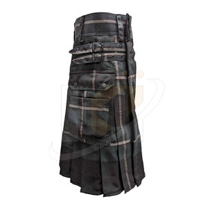 Prix de gros Kilts de tartan décontractés pour hommes à l'extérieur Kilts de tartan légers surdimensionnés avec logo personnalisé pour hommes - Product Image 5