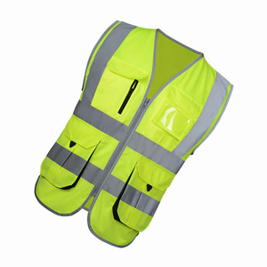 Chaleco de Seguridad de Alta Visibilidad para Construcción, Prenda Holgada de Poliéster con Chaqueta Reflectante Impermeable, Soporte para Logotipo Personalizado - Product Image 3