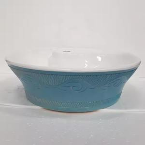 Lavabo de mesa Lavabo Diseño popular Fregadero de tocador Baño Lavabo de cerámica para lavabo de baño de montaje en encimera - Product Image 5