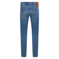 Jeans Rectos para Hombre, Corte Regular, Desgastados, Tejidos, 100% Algodón, Cintura Alta, Elásticos, Cómodos, Casuales, Estilo Urbano