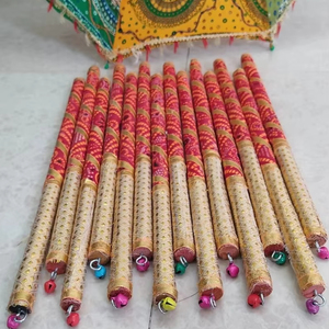 Navratri Dandiya par palos para Sangeet ceremonia Mehendi funciones Bandhani decorativo Dandiya para Gujarati Año Nuevo Diwali - Product Image 1