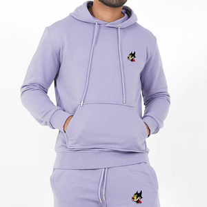 Dessin élastique à capuche Jogger Sweatsuits Hip Hop Plus Size Hoodie Tracksuit Pants 2 Piece Custom Logo Baggy Tracksuit For Men - Product Image 3