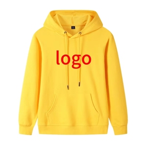1.Customized Heavyweight Autumn Winter Unisex Fleece Hooded Sweatshirt Slogan Hoodie for Cropped Mens <b>Hoodies</b> 500gsm - Product Image 2
