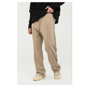 Pantalon de survêtement droit pour homme, style hip-hop, streetwear, avec logo personnalisé, décontracté, en tissu non tissé, taille mi-haute - Product Image 4