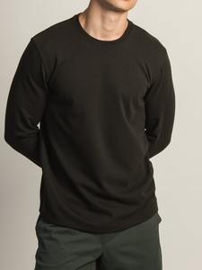Wholesale 100% Cotton Men's Long Sleeve T-Shirt <b>Stand</b> Collar Casual Style Soft Breathable and Custom Made with Your Own Logo - Product Image 3