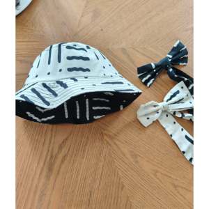 Chapeau bob réversible Yin Yang en velours avec broderie 3D, à large bord, motifs rayés/dessin animé/camouflage/pêcheur brodés - Product Image 3