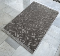 Designer Luxury Indian Hand Tufted Custom Rug Set Elegant Area Rugs Home Prayer High Quality Viscose Wool Non-Slip Geometric