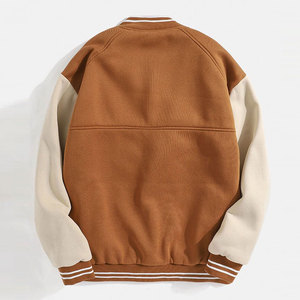 Chaqueta Bomber Letterman informal de calidad superior para hombre con cuello levantado chaqueta de béisbol al por mayor - Product Image 2